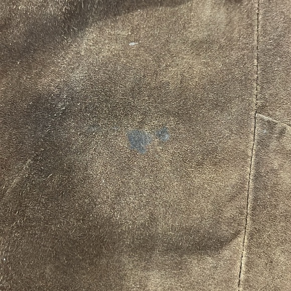 DSQUARED2 Brown Suede Ruffle-Trim Moto Jacket - Picture 7 of 11